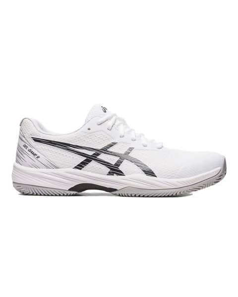 asics gel game 9 clay blanco negro