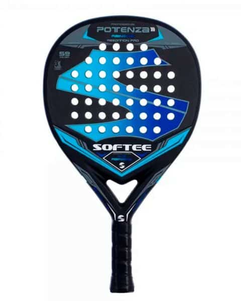 Pala DE PADEL Softee potenza Rainbow azul